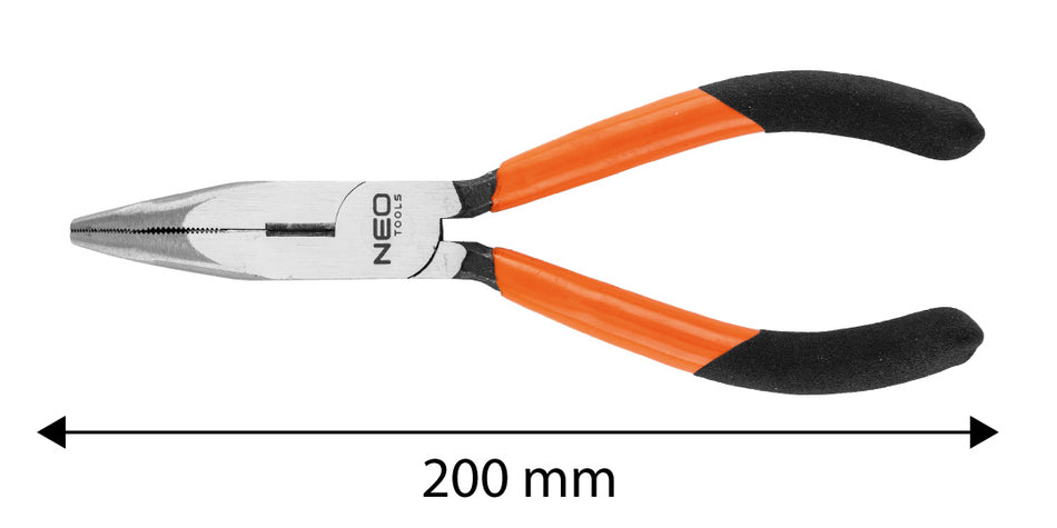 Zakrivené podlhovasté kliešte 200 mm od NEO TOOLS nájdeš na naravis.sk