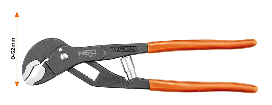 Kliešte na rúry 240 mm, rozsah 0-52 mm nástroj na rýchle nastavenie od NEO TOOLS nájdeš na naravis.sk