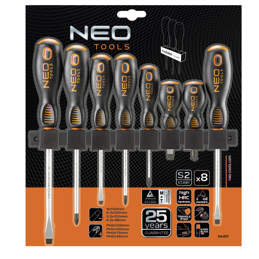 Sada skrutkovačov, 8 ks od NEO TOOLS nájdeš na naravis.sk
