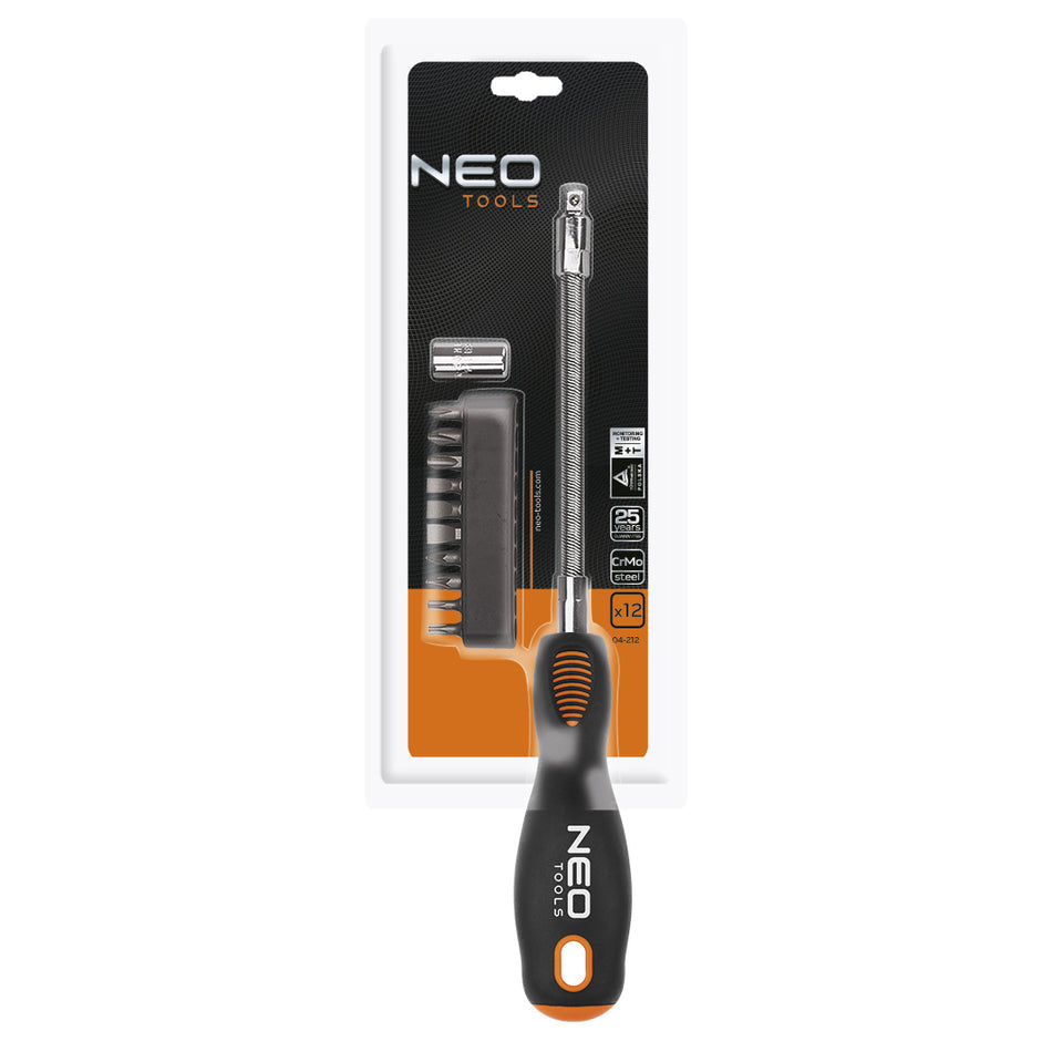 Skrutkovač ohybný, sada 12 ks od NEO TOOLS nájdeš na naravis.sk