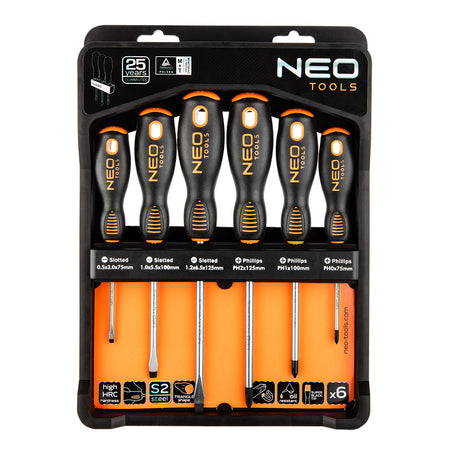 Sada skrutkovačov, 6 ks od NEO TOOLS nájdeš na naravis.sk