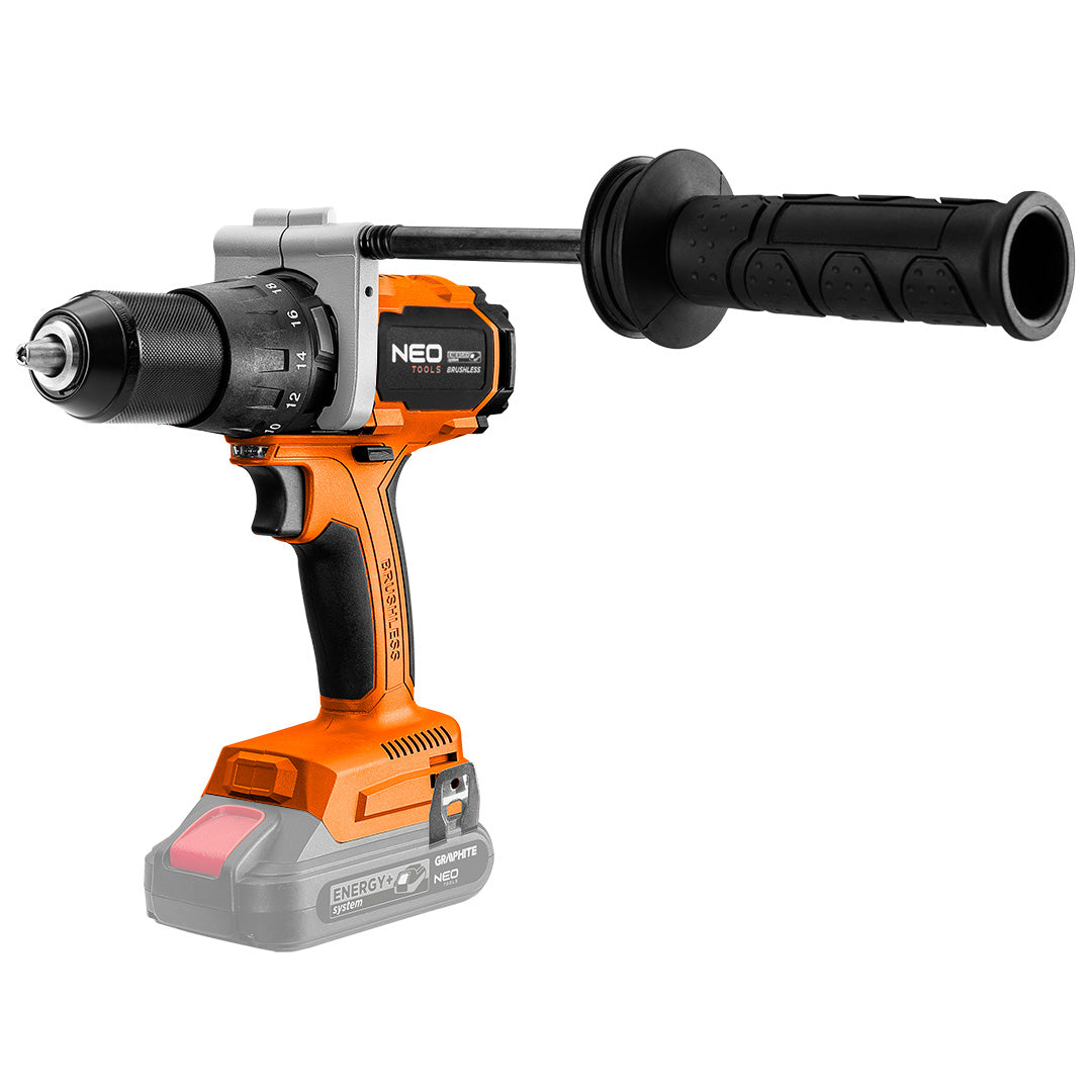 Bezkartáčový vŕtací skrutkovač s príklepom 100 Nm Energy+, bez batérie od NEO TOOLS nájdeš na naravis.sk
