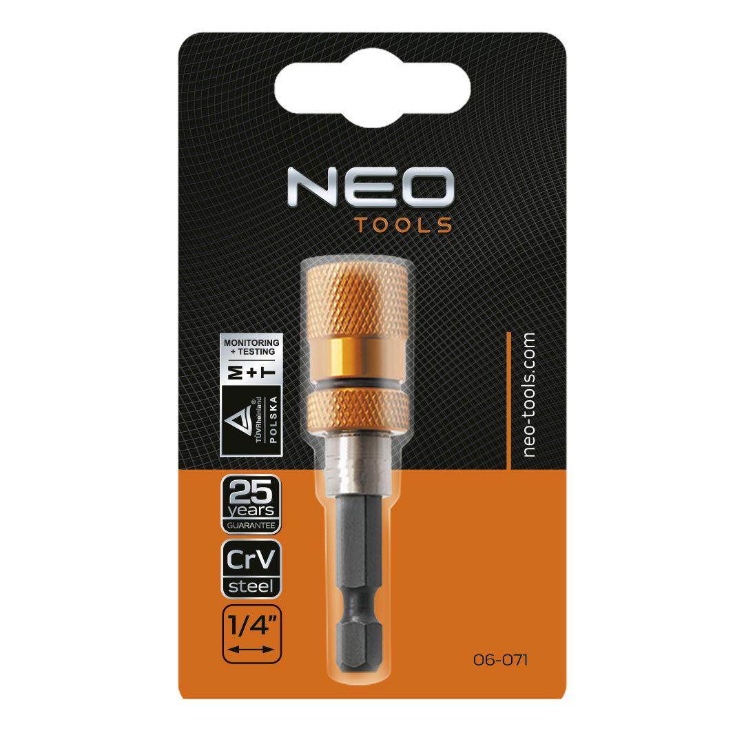 Nastavec na bity 1/4", 60 mm od NEO TOOLS nájdeš na naravis.sk
