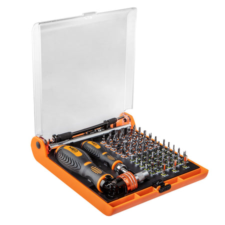 Skrutkovacie nástavce so skľučovadlom 73 ks od NEO TOOLS nájdeš na naravis.sk