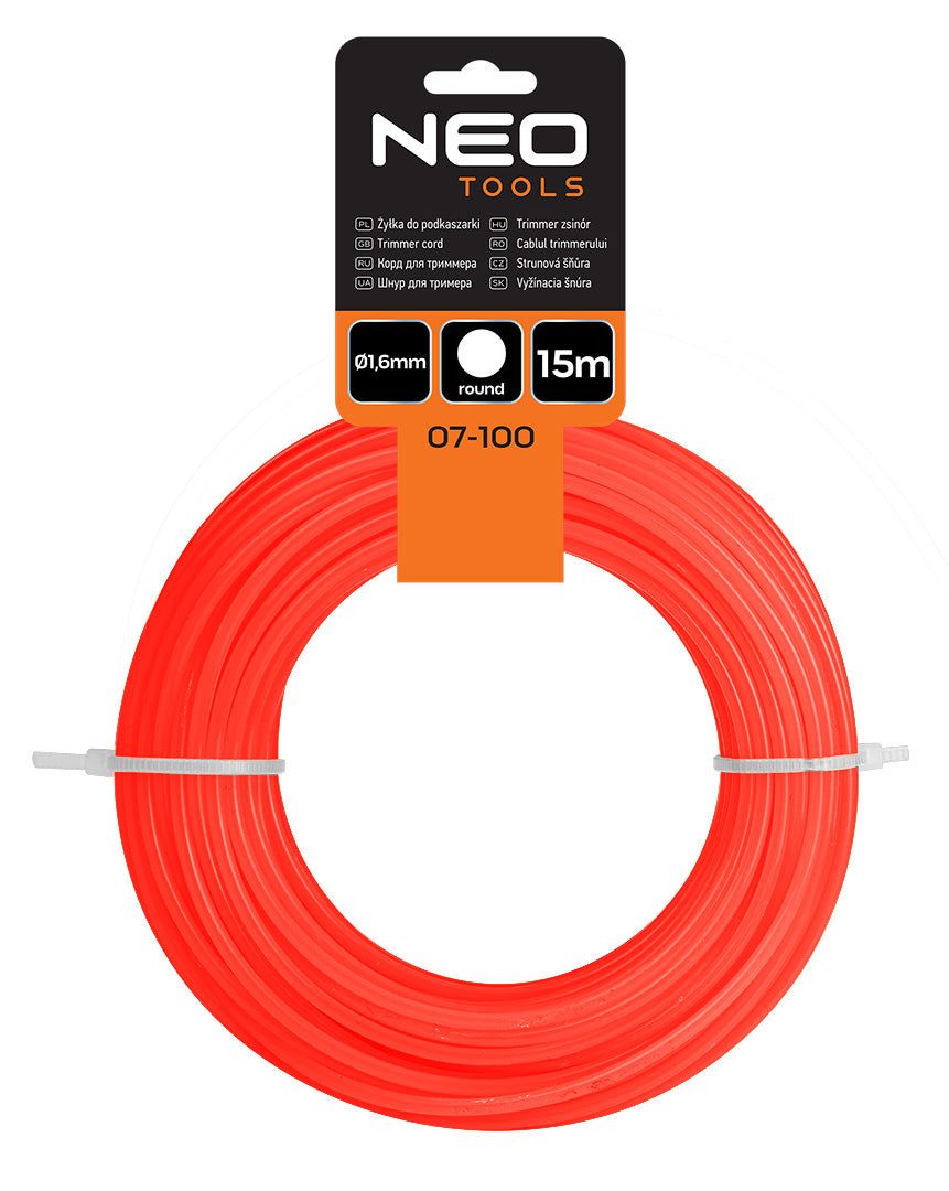 Vyžínacia šnúra Ø 1,6 mm, dĺžka 15 m od NEO TOOLS nájdeš na naravis.sk