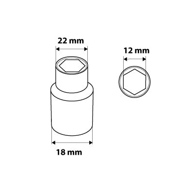 Šesťhranný nástavec 1/2", 12 mm od NEO TOOLS nájdeš na naravis.sk