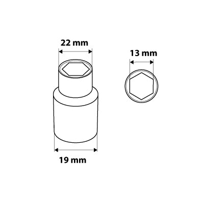 Šesťhranný nástavec 1/2", 13 mm od NEO TOOLS nájdeš na naravis.sk