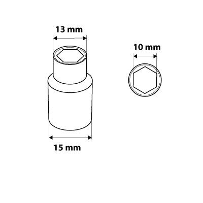 Šesťhranný nástavec 1/4", 10 mm od NEO TOOLS nájdeš na naravis.sk