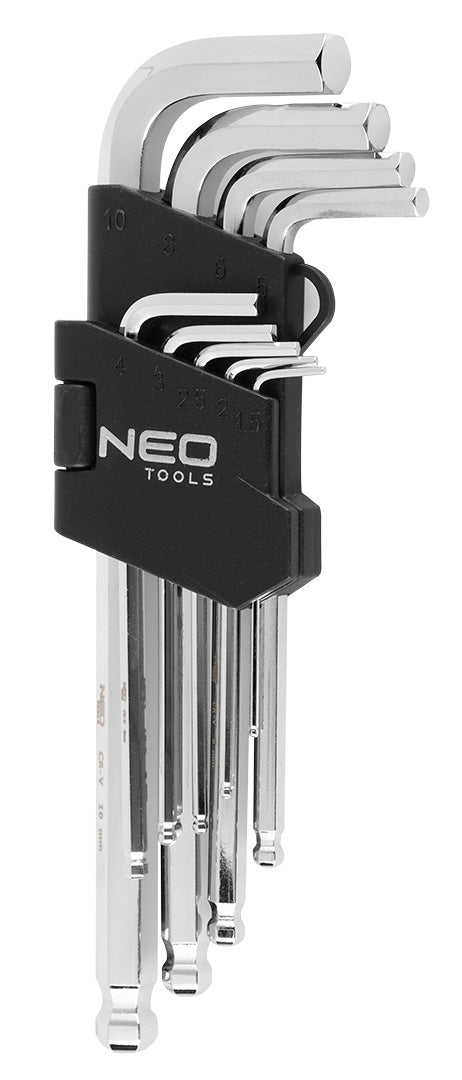 Hexagonálne kľúče s guľatým nástavcom súprava 9 ks od NEO TOOLS nájdeš na naravis.sk