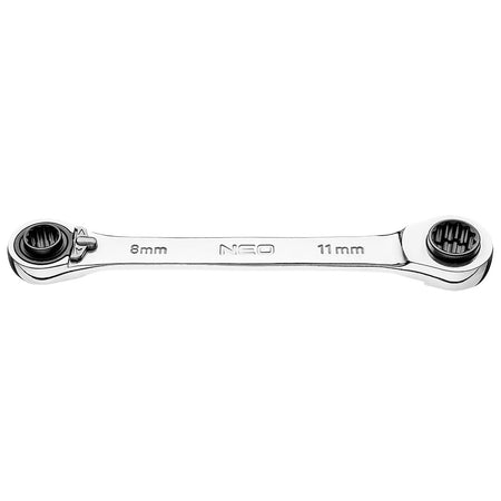 Kľúč s račňou 4 v 1, 8 x 9 mm +10 x 11 mm od NEO TOOLS nájdeš na naravis.sk