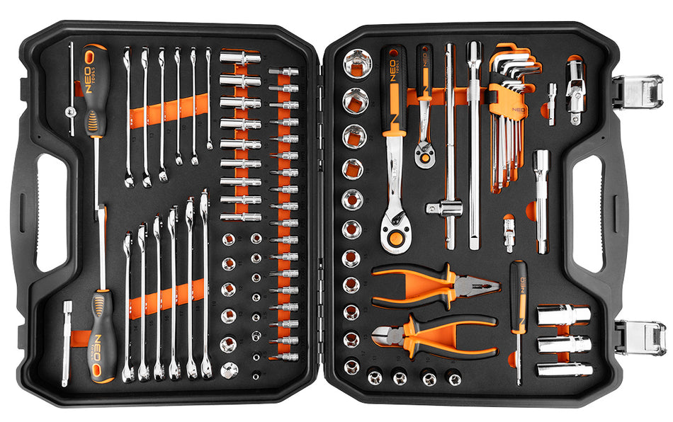 Sada nástrčných kľúčov 1/2", 1/4", 95 kusov, CrV, EVA pena od NEO TOOLS nájdeš na naravis.sk