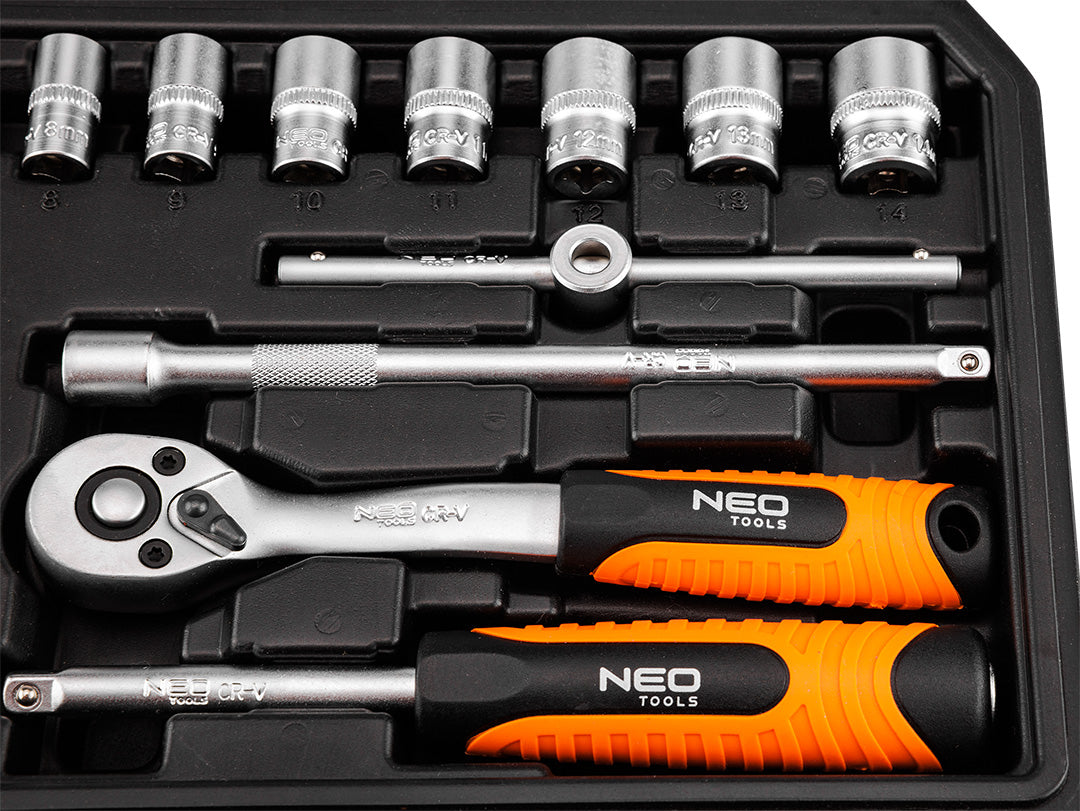 Sada nástrčných kľúčov 1/4", 20 kusov, satén od NEO TOOLS nájdeš na naravis.sk