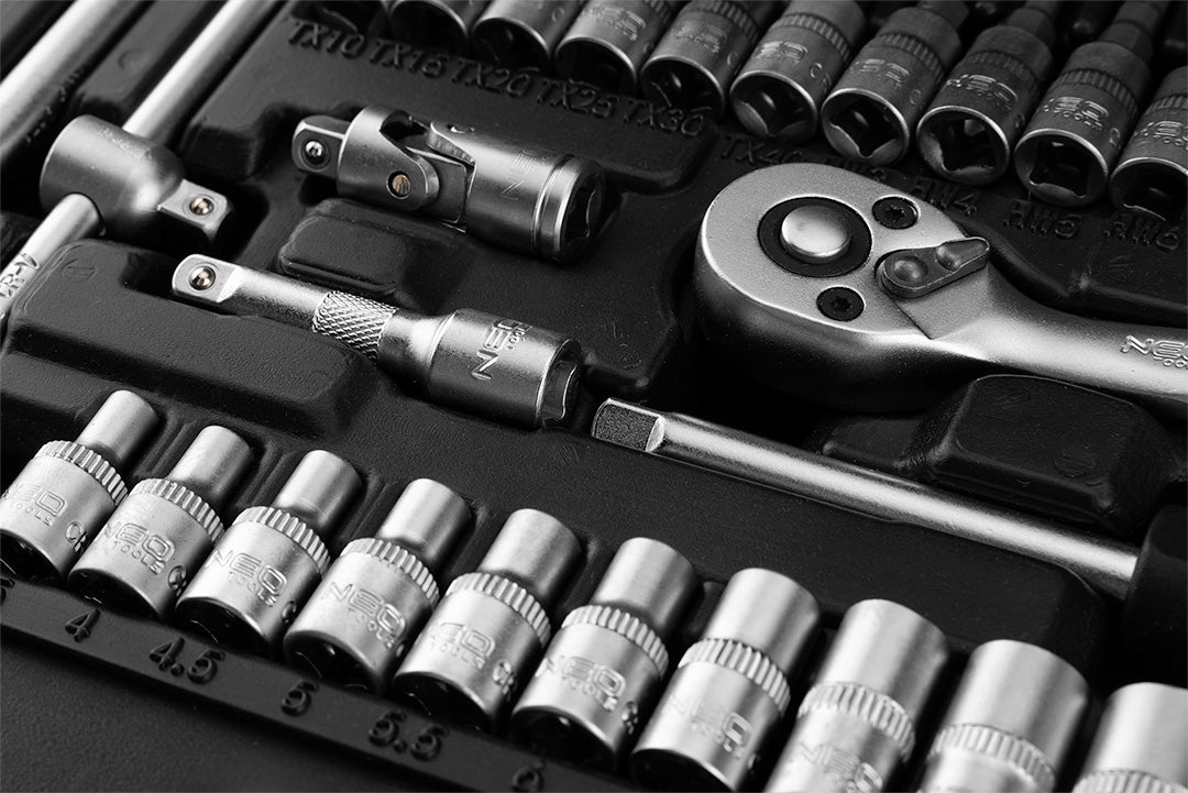 Sada nástrčných kľúčov 1/4", 38 kusov, satén od NEO TOOLS nájdeš na naravis.sk