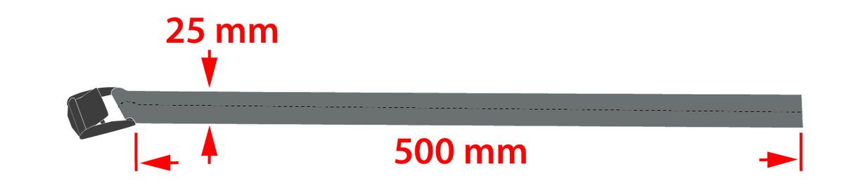 Pás s vačkovou sponou 25 mm x 5 m 1 ks. od NEO TOOLS nájdeš na naravis.sk