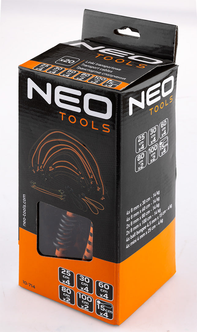 Sada prepravných káblov 20 ks. od NEO TOOLS nájdeš na naravis.sk