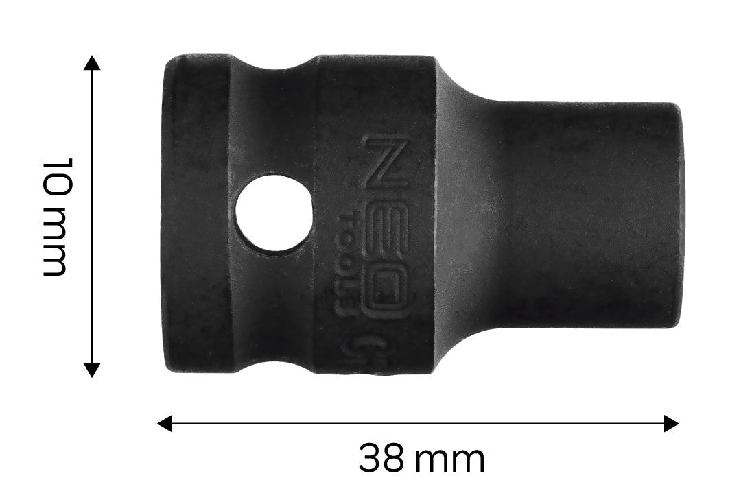 Príklepový nástavec 1/2", 10 x 38 mm, Cr-Mo od NEO TOOLS nájdeš na naravis.sk