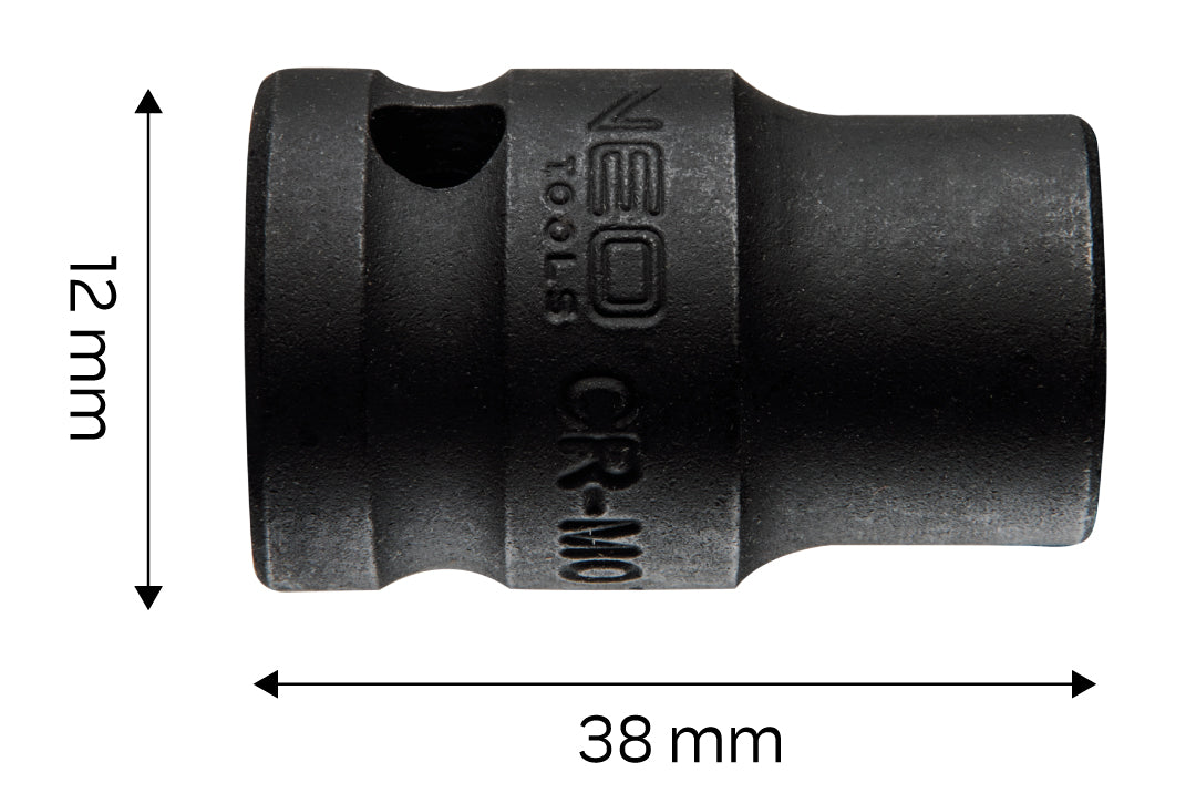 Príklepový nástavec 1/2", 12 x 38 mm, Cr-Mo od NEO TOOLS nájdeš na naravis.sk