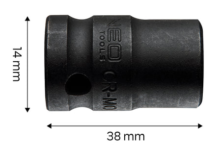 Príklepový nástavec 1/2", 14 x 38 mm, Cr-Mo od NEO TOOLS nájdeš na naravis.sk