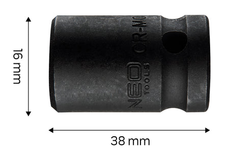 Príklepový nástavec 1/2", 16 x 38 mm, Cr-Mo od NEO TOOLS nájdeš na naravis.sk