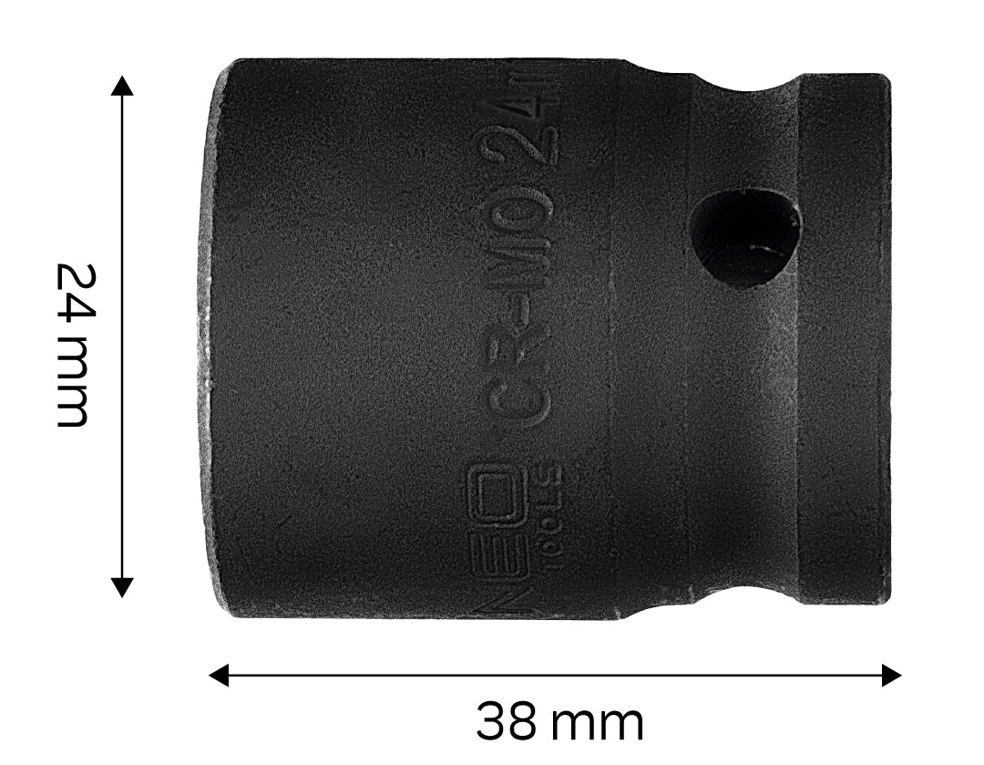 Príklepový nástavec 1/2", 24 x 38 mm, Cr-Mo od NEO TOOLS nájdeš na naravis.sk