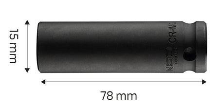 Príklepový nástavec 1/2" dlhý , 15 x 78 mm, Cr-Mo od NEO TOOLS nájdeš na naravis.sk