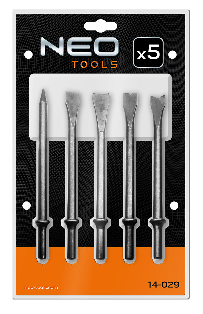 Dláta pre pneumatické kladivo sada. 5 ks od NEO TOOLS nájdeš na naravis.sk