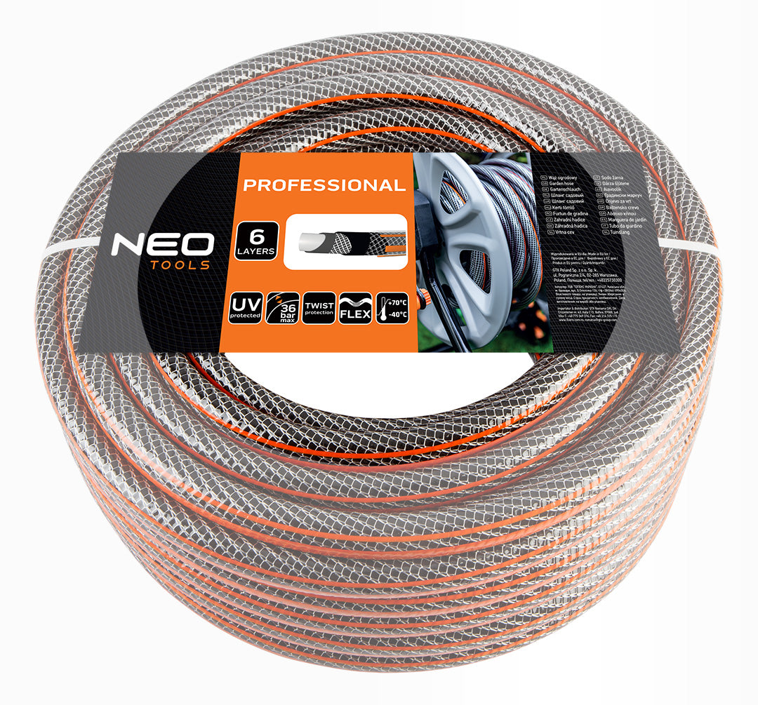 Záhradná hadica 3/4 "x20m, 6-vrstvová NEO PROFESSIONAL od NEO TOOLS nájdeš na naravis.sk