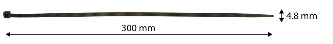 Záhradné káblové pásky 4,8 x 300 mm, 50 ks, hnedé od NEO TOOLS nájdeš na naravis.sk