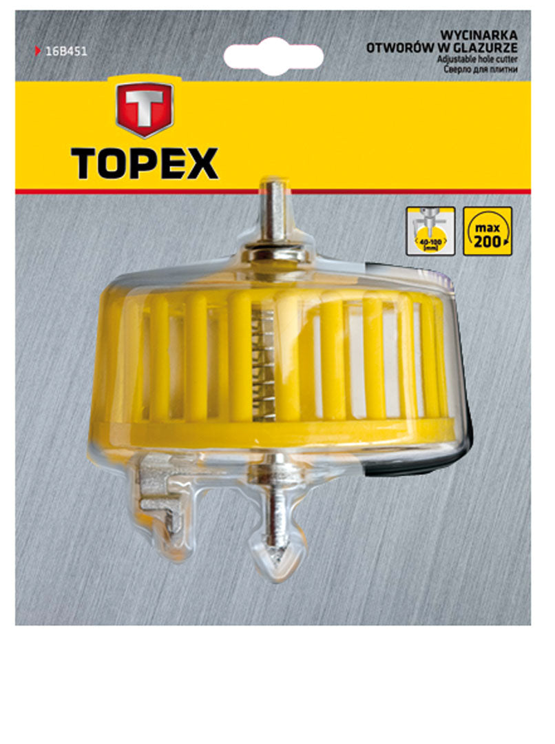 Vykružovák na obkladačky, Ø 40 - 100 mm od TOPEX nájdeš na naravis.sk