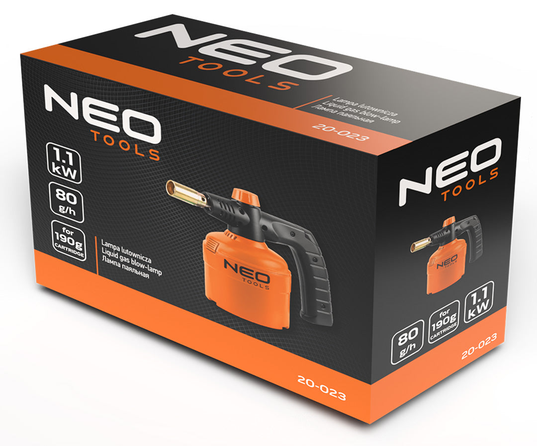 Plynová spájkovacia lampa pre 190 g kazety od NEO TOOLS nájdeš na naravis.sk