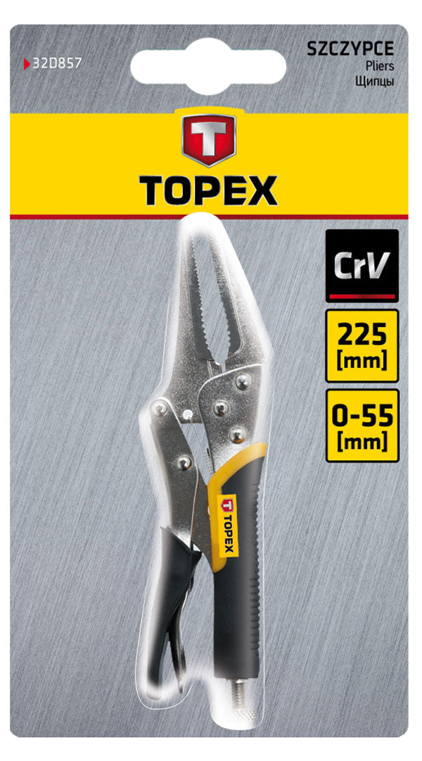 Kliešte fixačné univerzálne, 225 mm od TOPEX nájdeš na naravis.sk