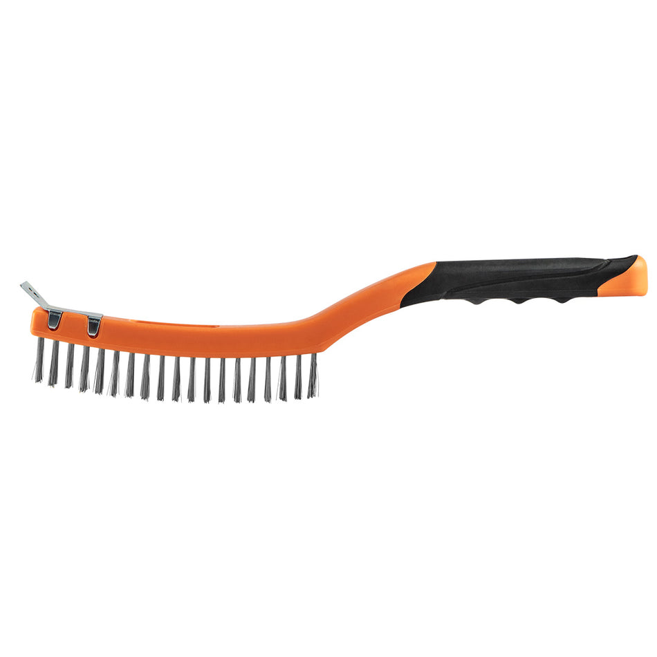Drôtená kefa, oceľový drôt, 3x19 radov, so škrabkou od NEO TOOLS nájdeš na naravis.sk