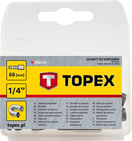 Nastavec na bity 1/4", 60 mm od TOPEX nájdeš na naravis.sk