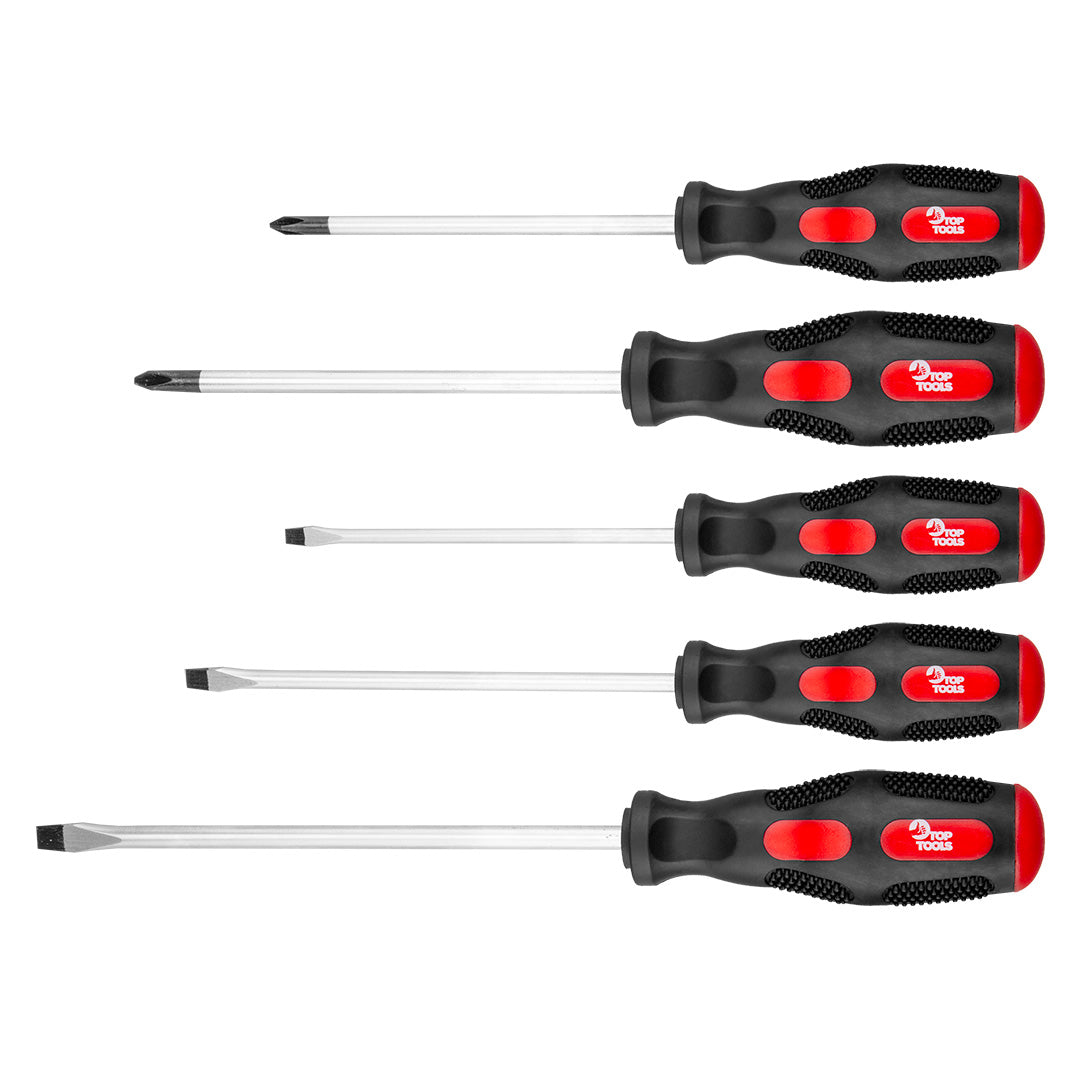 Sada skrutkovačov, 5 ks od Top Tools nájdeš na naravis.sk