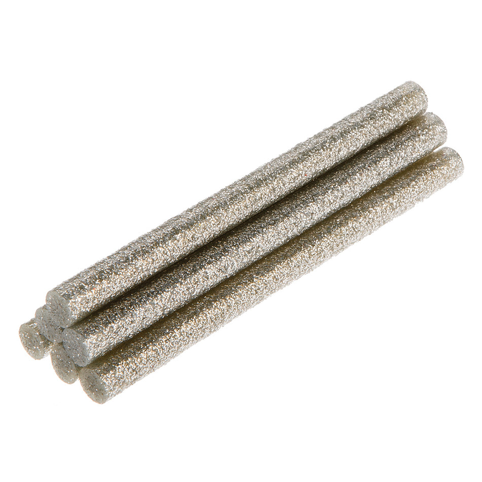 Lepiace tyčinky, strieborná, brokát, 6 ks, 8 mm x 100 mm od TOPEX nájdeš na naravis.sk