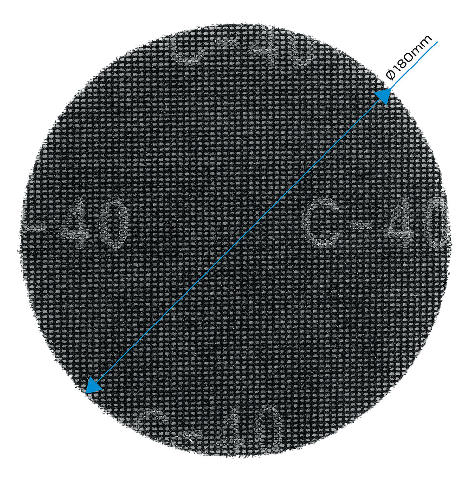Mriežka na brúsenie sadry so suchým zipsom 180 mm, K40, 5ks pre brúsku 59G263 od GRAPHITE nájdeš na naravis.sk