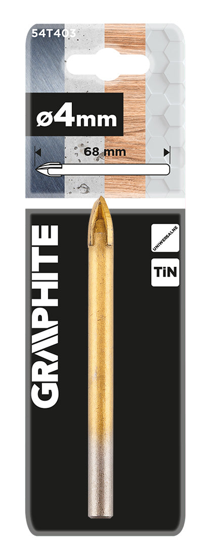 Univerzálny vrták TiN, 4 mm od GRAPHITE nájdeš na naravis.sk