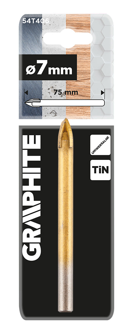 Univerzálny vrták TiN, 7 mm od GRAPHITE nájdeš na naravis.sk