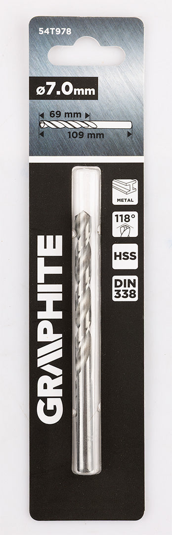Vrták do kovu HSS, DIN 338, 7 mm od GRAPHITE nájdeš na naravis.sk