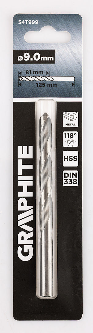 Vrták do kovu HSS, DIN 338, 9 mm od GRAPHITE nájdeš na naravis.sk