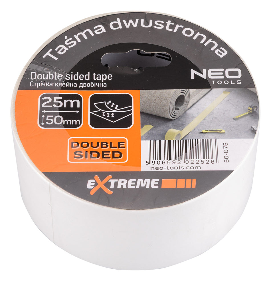 Obojstranná páska 50 mm x 25 m od NEO TOOLS nájdeš na naravis.sk