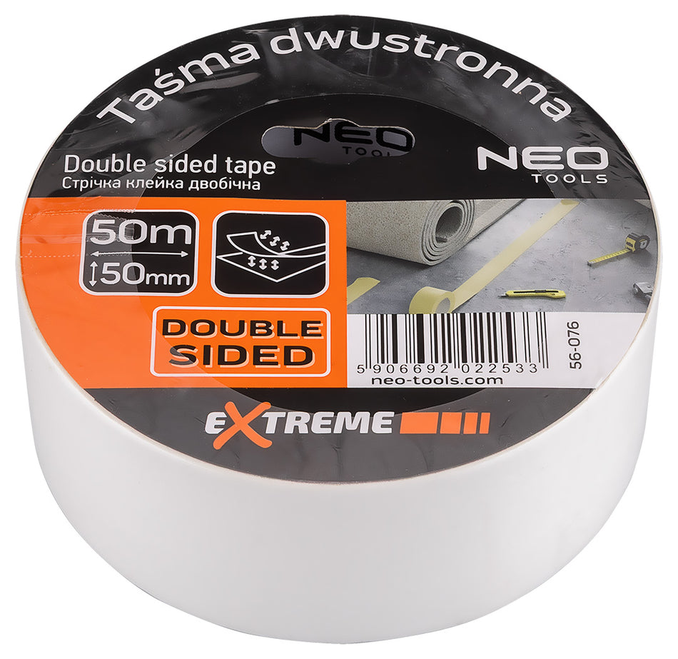 Obojstranná páska 50 mm x 50 m od NEO TOOLS nájdeš na naravis.sk
