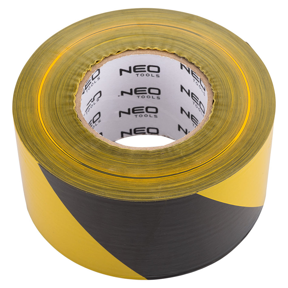 Výstražná páska žlto-čierna 75 mm x 500 m od NEO TOOLS nájdeš na naravis.sk