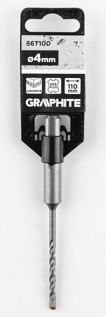 Vrták do betónu SDS Plus s dvojitou špirálou 4 x 110 mm od GRAPHITE nájdeš na naravis.sk