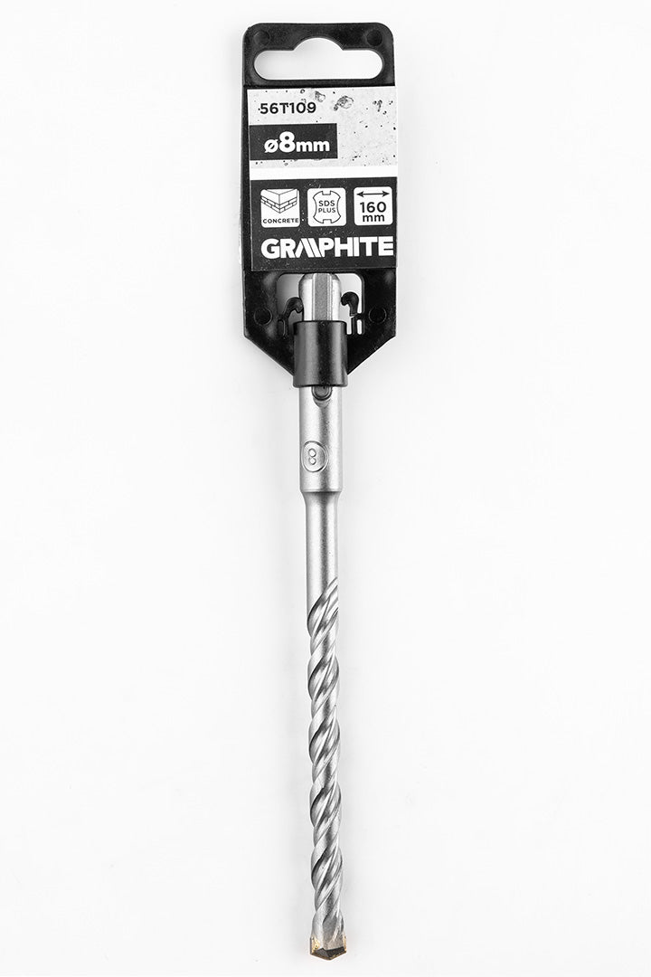 Vrták do betónu SDS Plus s dvojitou špirálou 8 x 160 mm od GRAPHITE nájdeš na naravis.sk