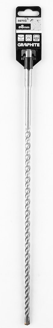 Vrták do betónu SDS Plus s dvojitou špirálou 8 x 400 mm od GRAPHITE nájdeš na naravis.sk