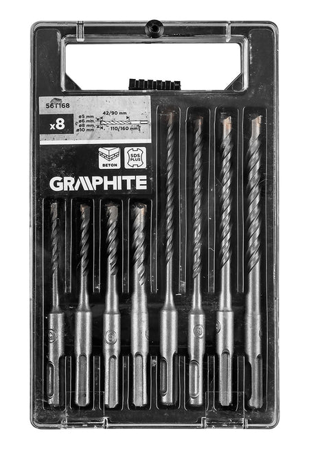 Sada vrtákov do betónu SDS Plus s dvojitou špirálou 5 x 6 x 8 x 10 x 110 mm, 5 x 6 x 8 x 10 x 160 mm od GRAPHITE nájdeš na naravis.sk