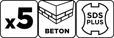 Sada vrtákov do betónu SDS Plus s dvojitou špirálou 5 x 6 x 110 mm, 6 x 8 x 10 x 160 mm, sada: 5 od GRAPHITE nájdeš na naravis.sk