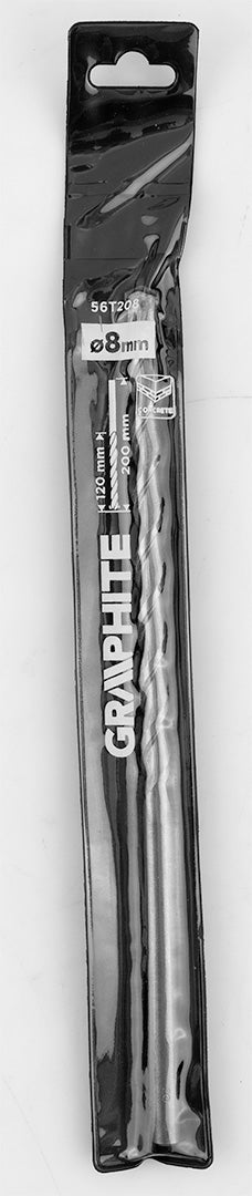 Vrták do betónu 8 x 200 mm od GRAPHITE nájdeš na naravis.sk