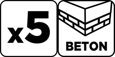 Sada tvrdených vrtákov do betónu: 4,5,6,8,10 mm, 5 ks. od GRAPHITE nájdeš na naravis.sk